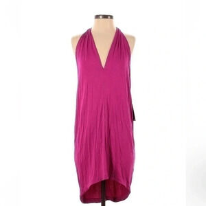 Express | Dark Pink Shift Plunge Deep V-Neck Sleeveless Dress Size XS NWT